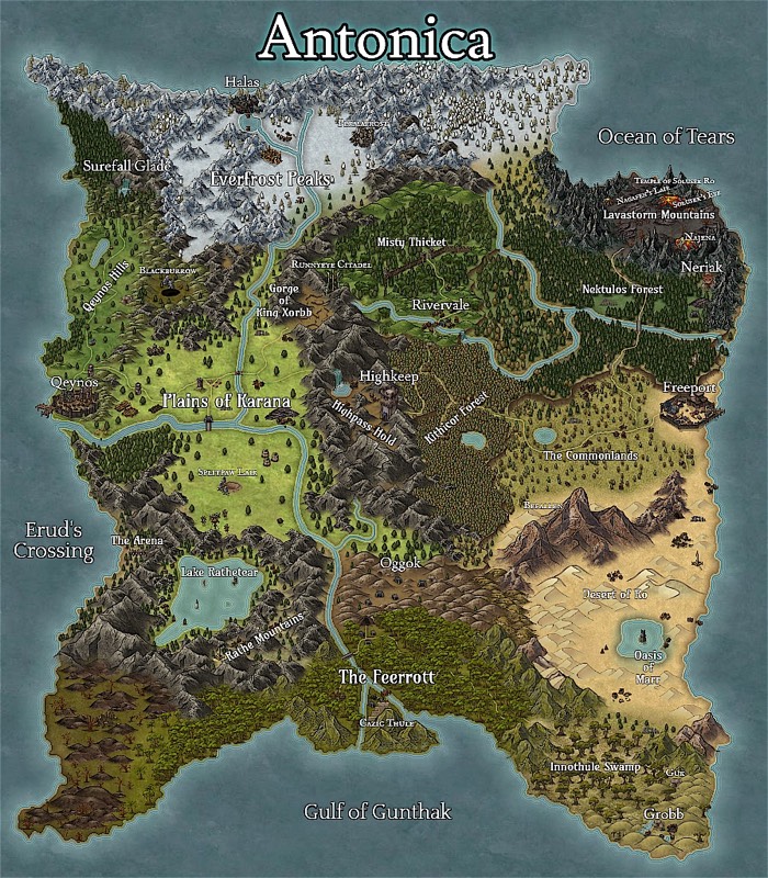 Map of Antonica